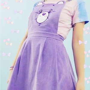 Dolls Kill X Care Bears Purple Pinafore